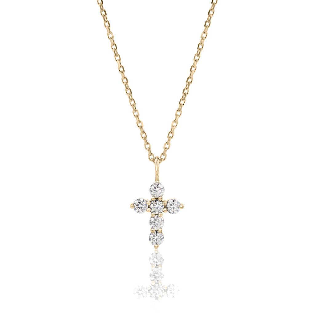 Mini Cross in 14kt Gold