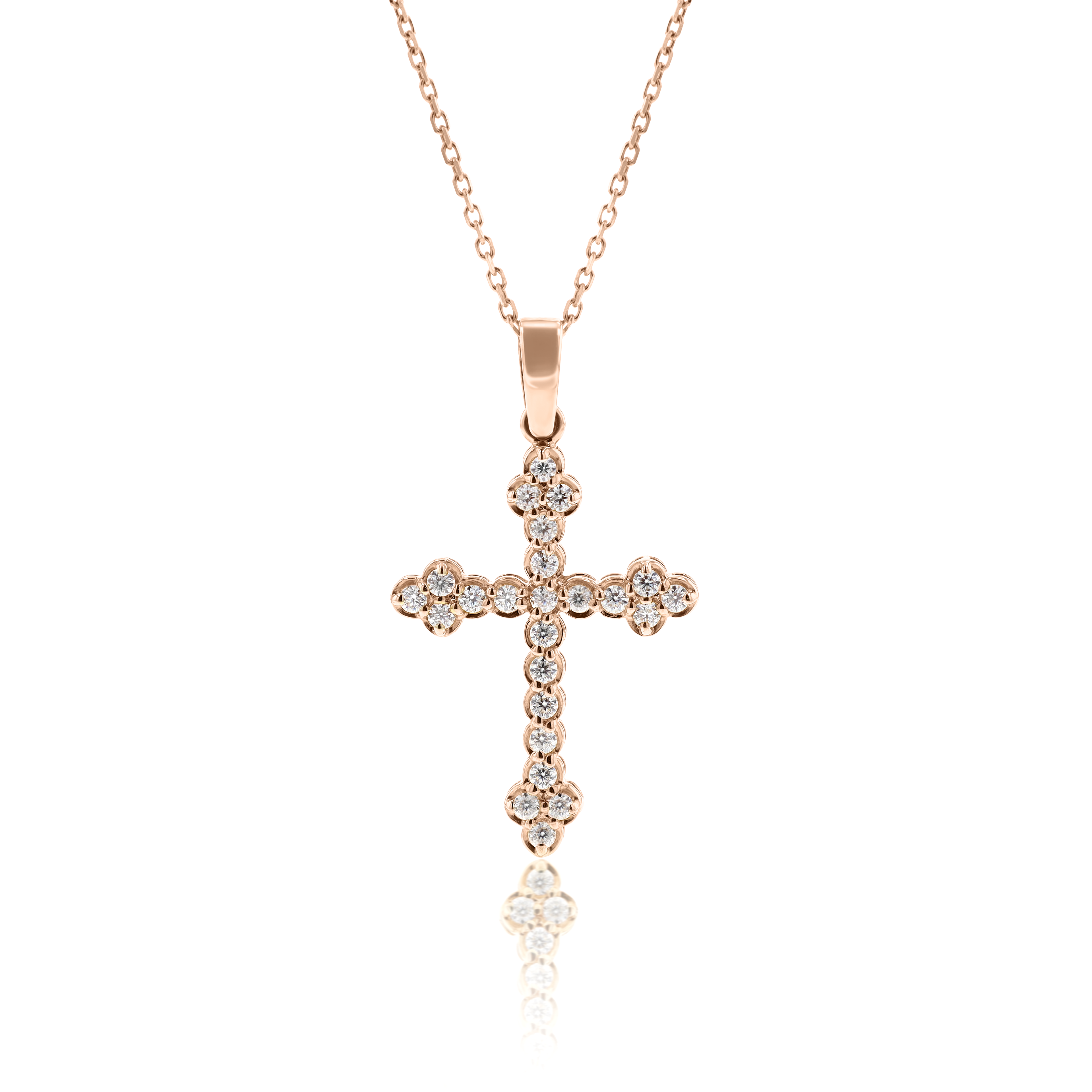 Trefoil Cross in 14kt Gold