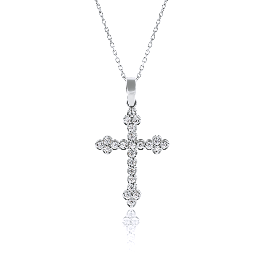 Trefoil Cross in 14kt Gold