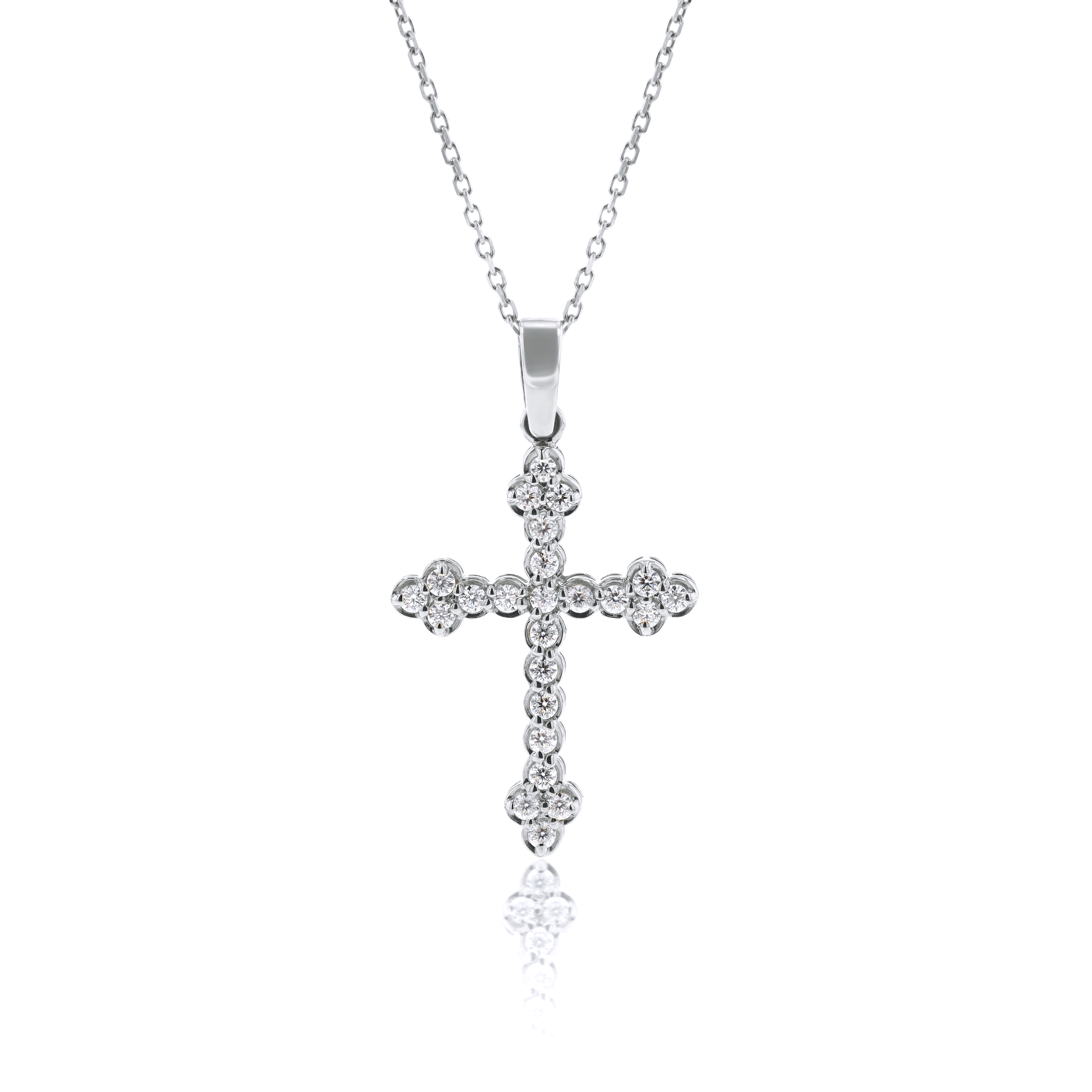 Trefoil Cross in 14kt Gold