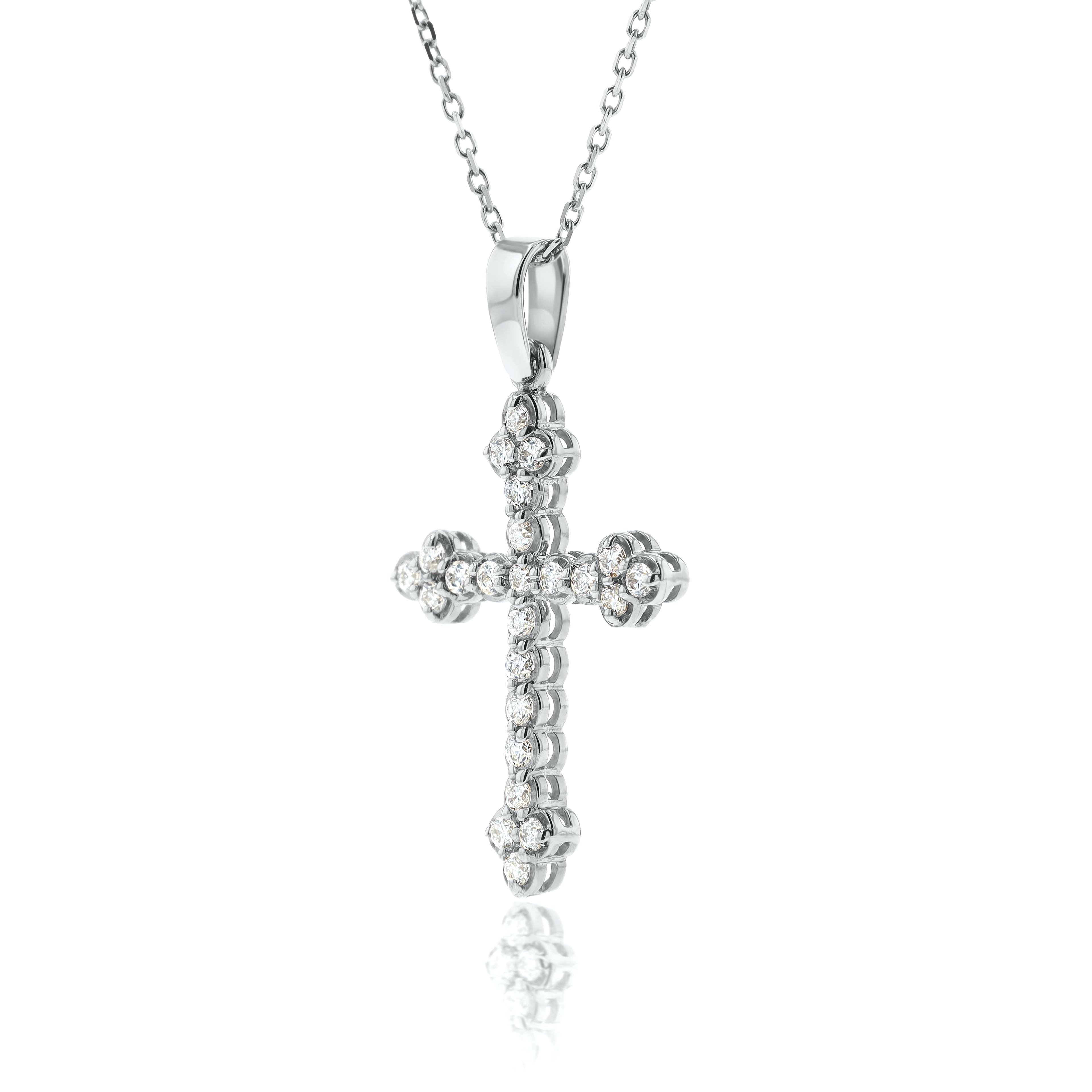 Trefoil Cross in 14kt Gold