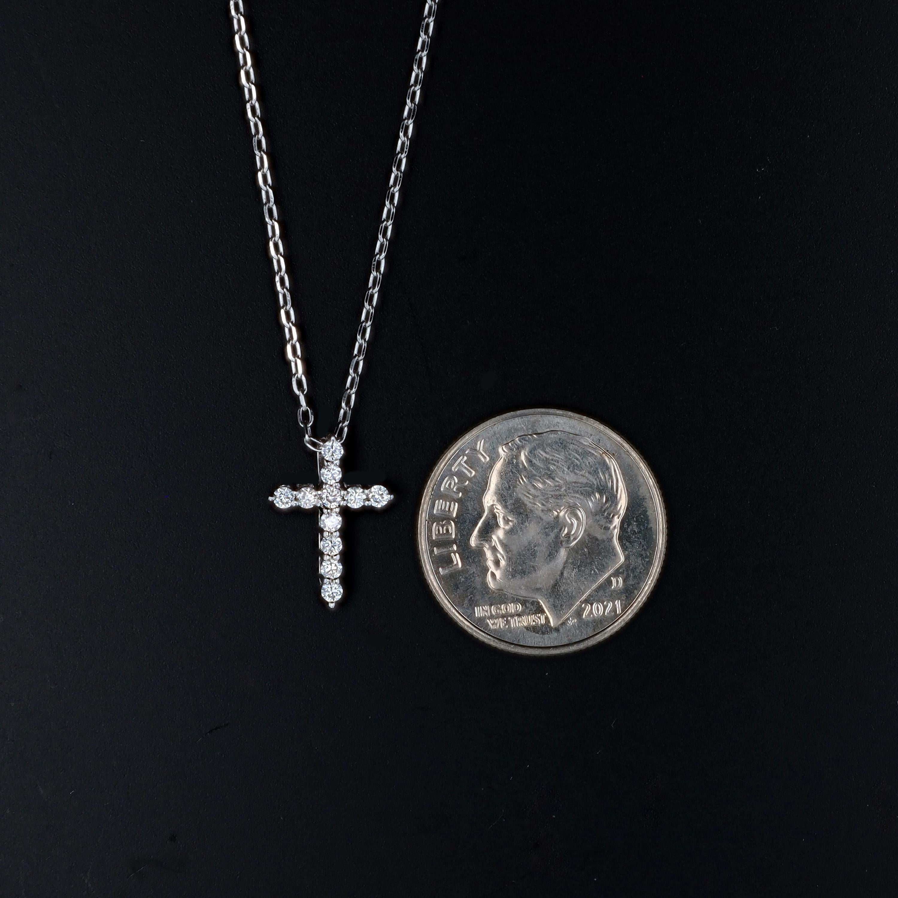 Micro Cross in Sterling Silver
